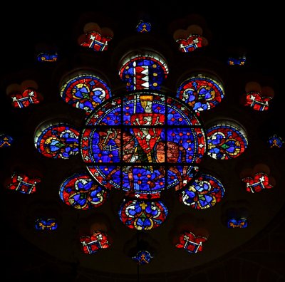 Rose Window Depicting Simon de Montfort, Chartres Cathedral by French School